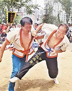 《津门玩跤人》图片