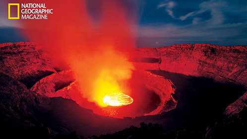 火山的形成图片