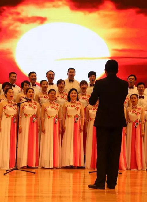 “可爱的中国”江西省庆祝中华人民共和国成立70周年群众歌咏晚会图片